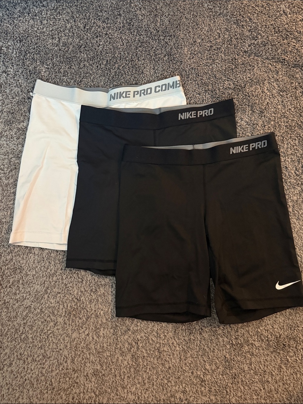 Nike Pro Compression Shorts - Black & White